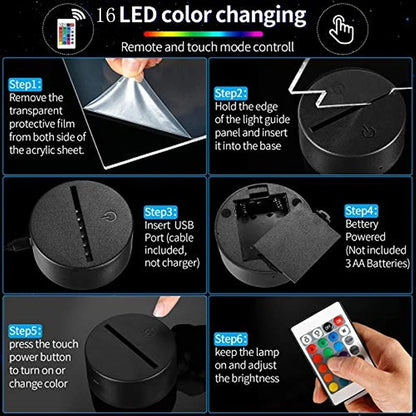 3D Led Naruto frames